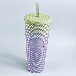 ❗️Starbucks Ombré Studded Tumbler in Green and Lavender 24 oz Venti